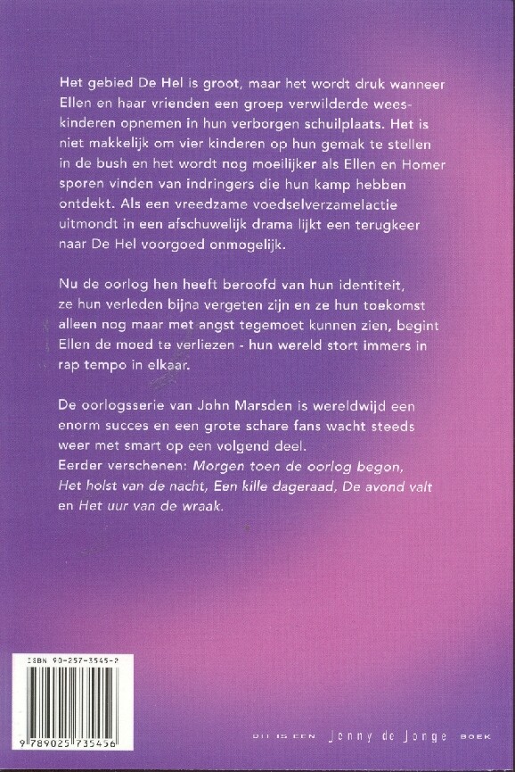 Wachten op het donker / Een Jenny de Jonge-boek Wachten op het donker / Een Jenny de Jonge-boek achterkant