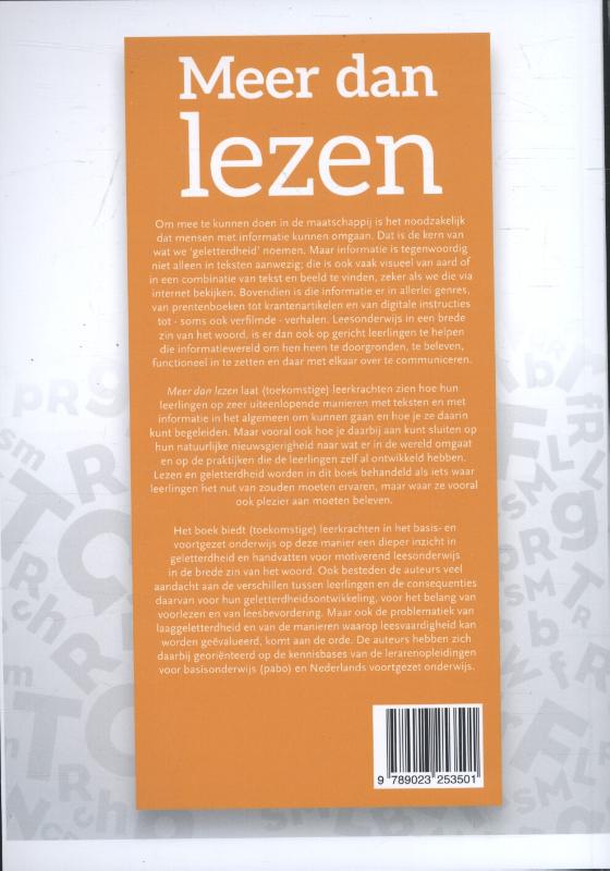 Meer dan lezen achterkant