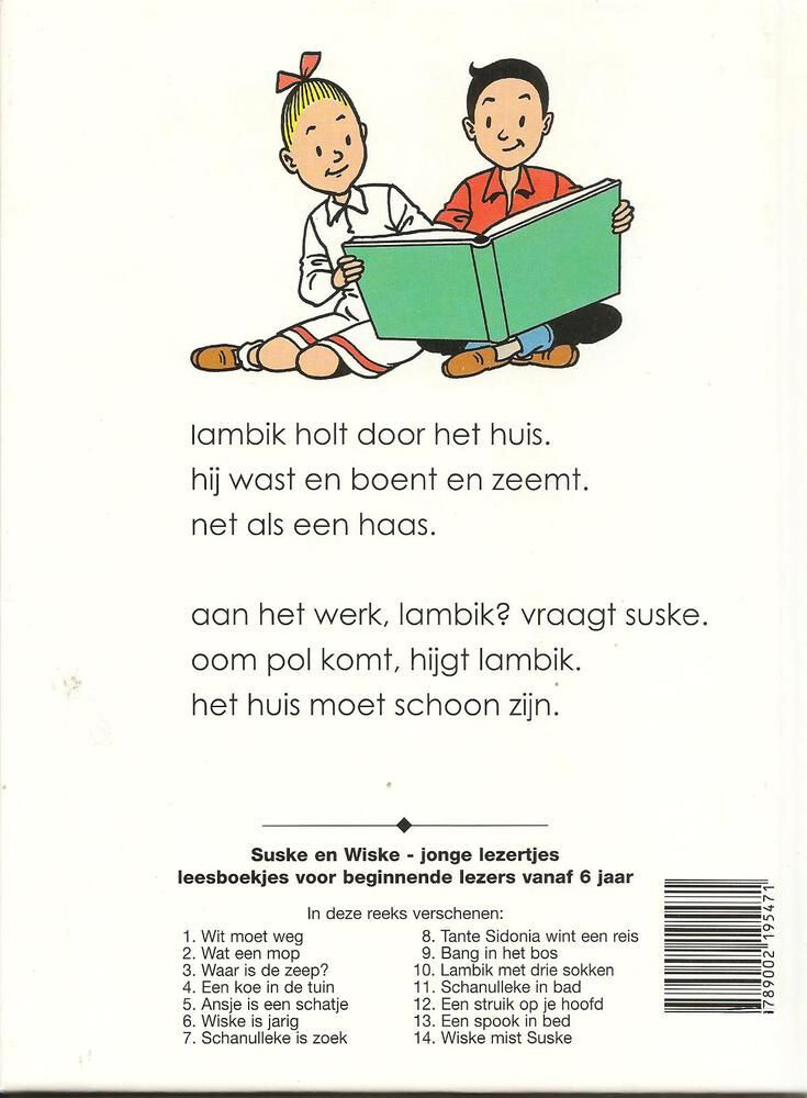 Wat een mop / Suske en Wiske / 2 achterkant