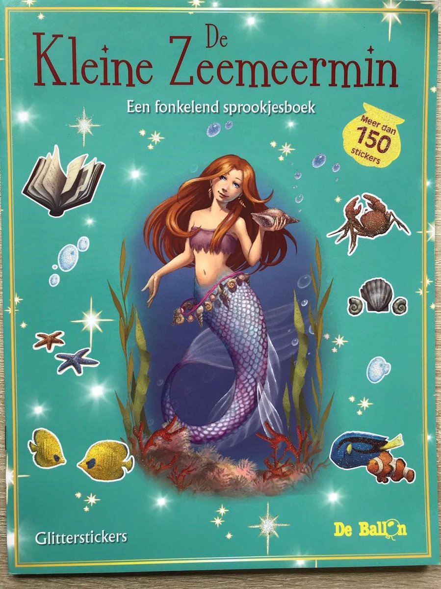 Glitterstickers De Kleine Zeemeermin Een Fonkelend Sprookjesboek