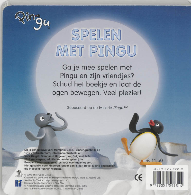 Pingu / Spelen met Pingu / Pingu achterkant