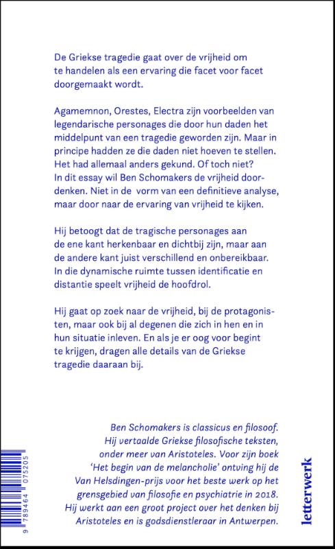 De tranen van Electra achterkant