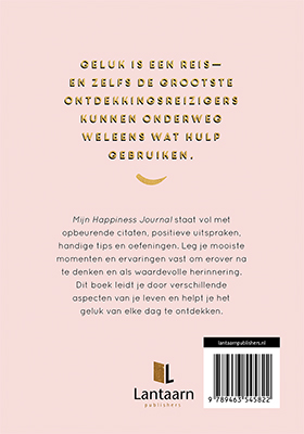 Mijn happiness journal achterkant