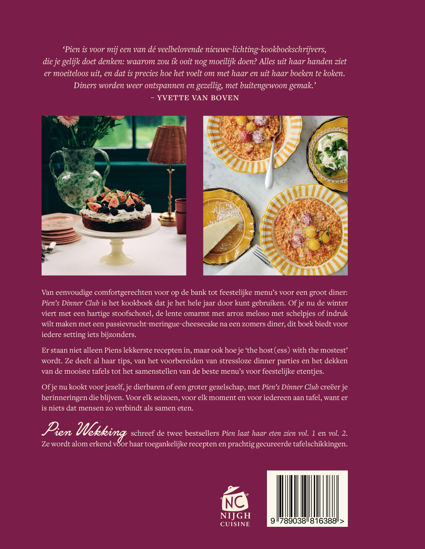 Pien's dinner club achterkant