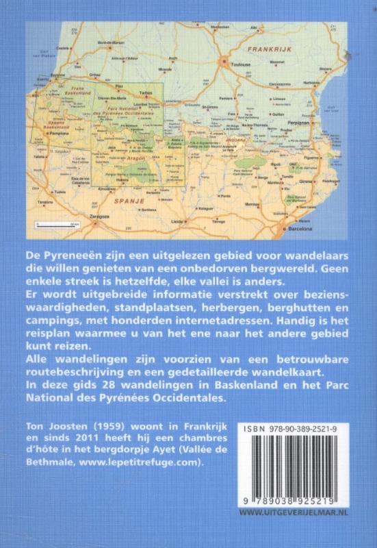 Westelijke Pyreneeën / 1 Baskenland en Parc National des Pyrénées Occidentales achterkant