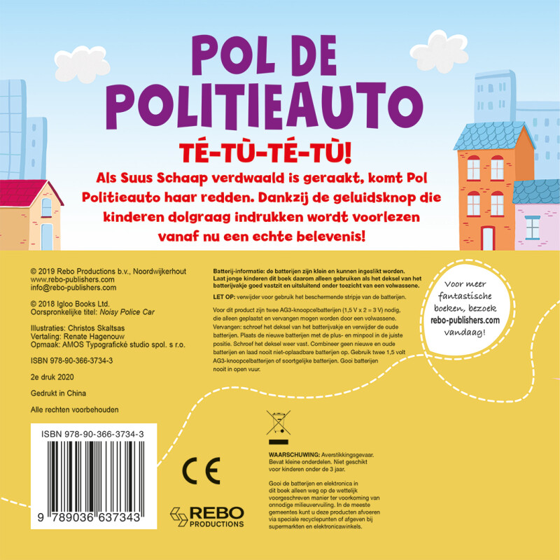 Pol de politieauto / 1 geluid achterkant