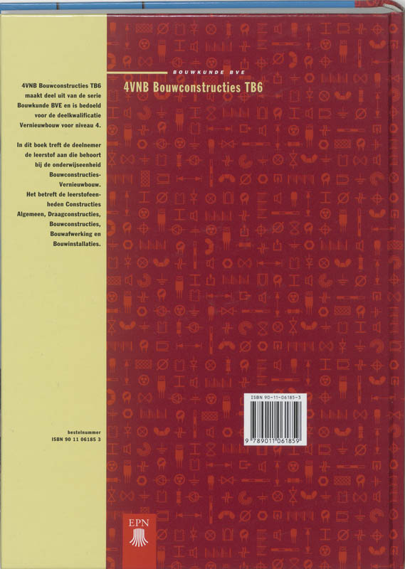 4VNB Bouwconstructies / 6 / Theorieboek / Bouwkunde BVE achterkant