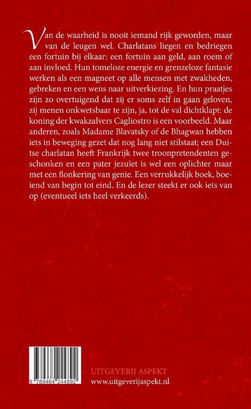 Bevlogen bedriegers achterkant