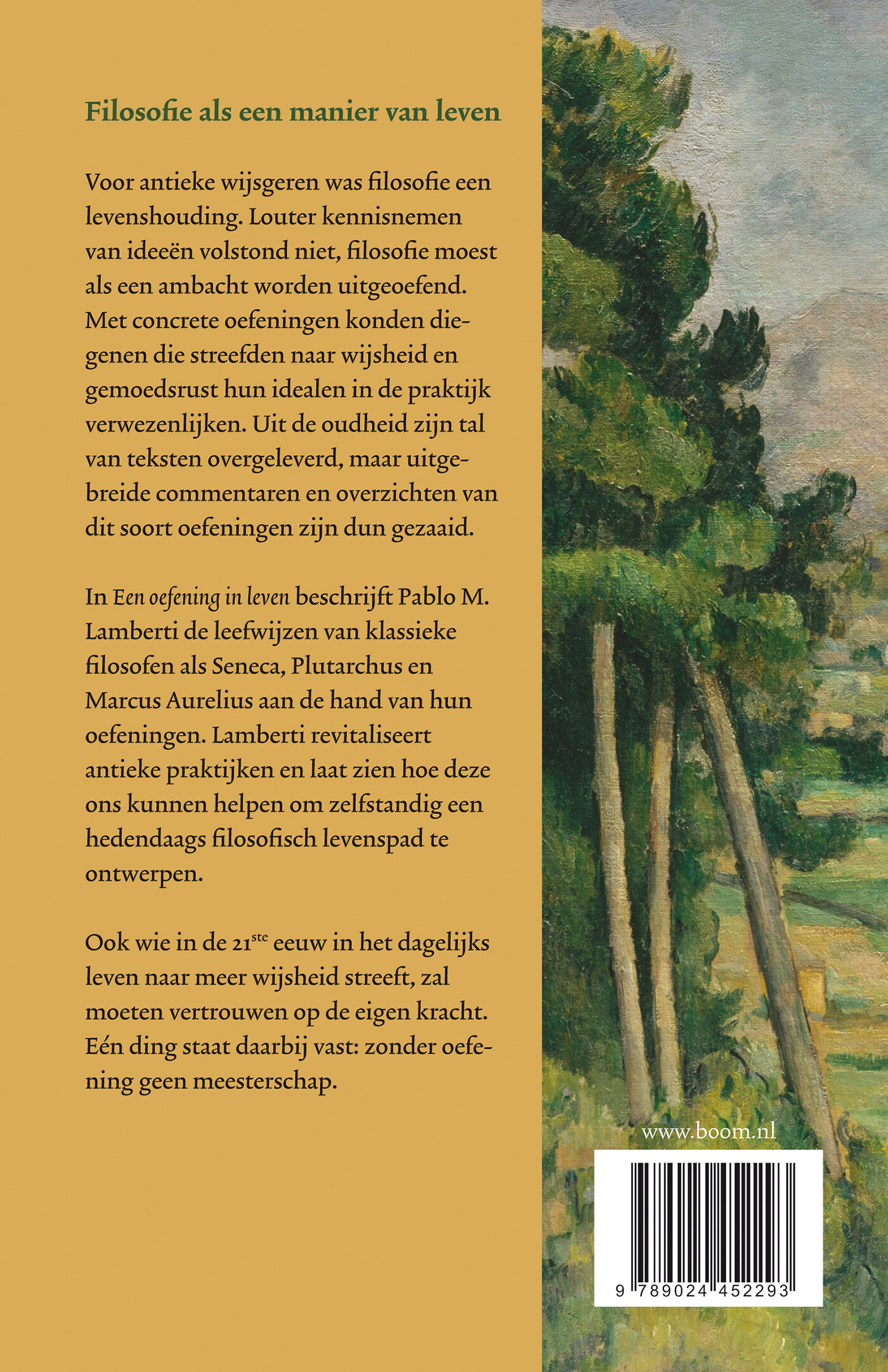 Een oefening in leven achterkant