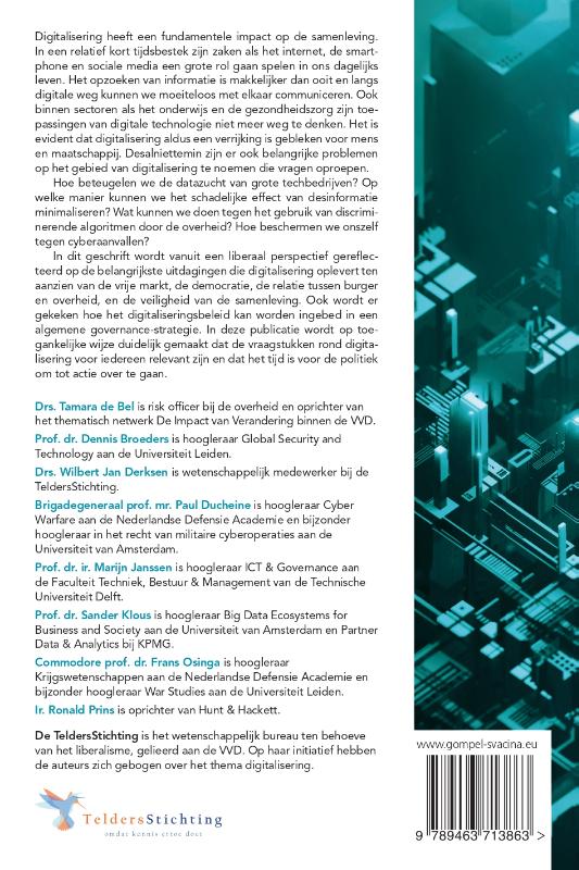Digitalisering en digitale kernwaarden / TeldersStichting Geschriften / 132 achterkant