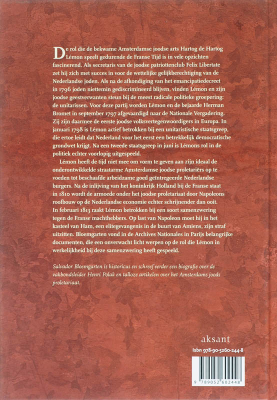 Hartog de Hartog Lemon, 1755-1823 Hartog de Hartog Lemon, 1755-1823 achterkant