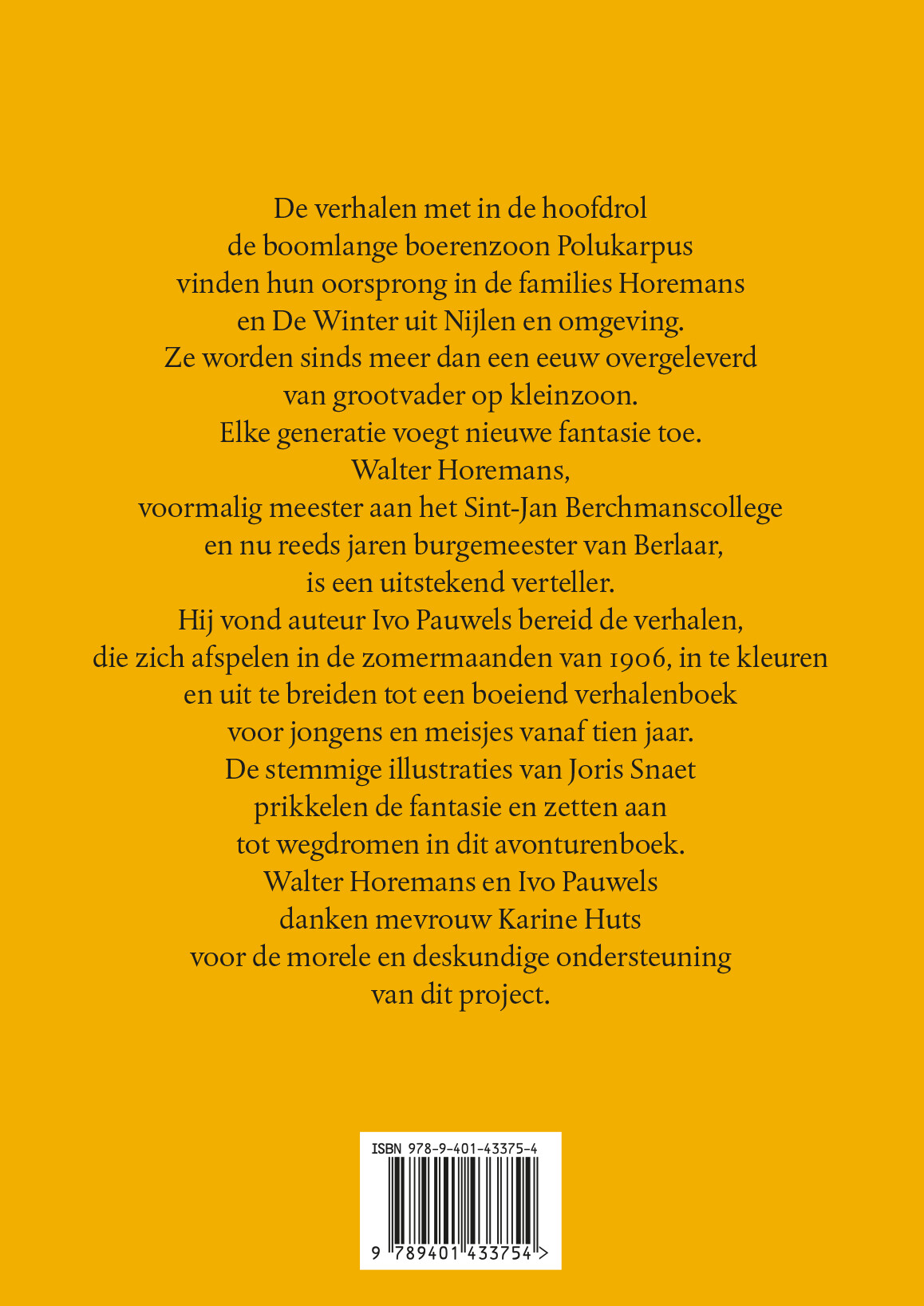 De wonderbaarlijke zomer van Polukarpus Boterbier achterkant