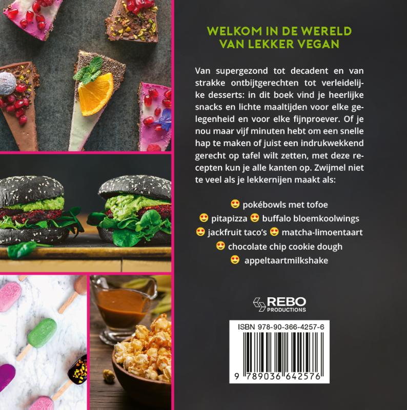 Vegan snacks achterkant