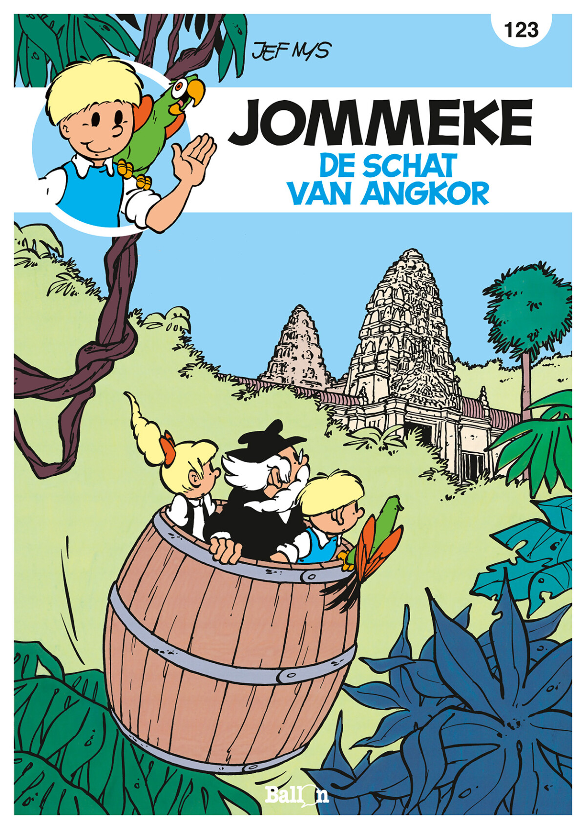 123 De schat van Angkor / Jommeke strip - nieuwe look / 123