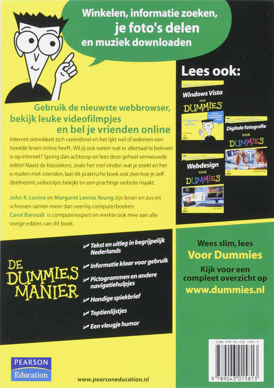 Internet en e-mail voor dummies / Voor Dummies achterkant