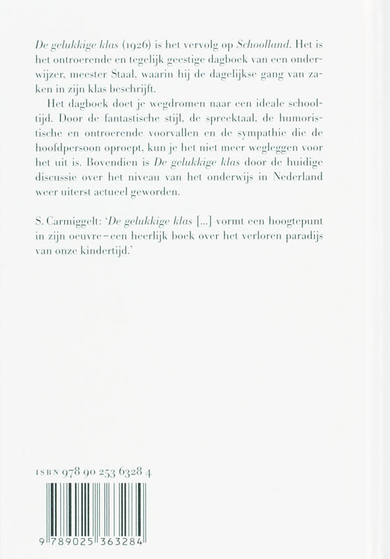 De gelukkige klas De gelukkige klas achterkant