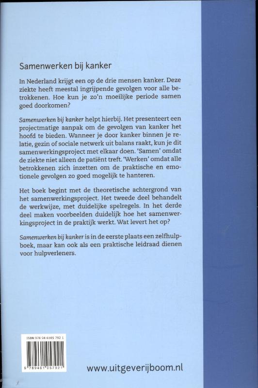 Samenwerken bij kanker achterkant