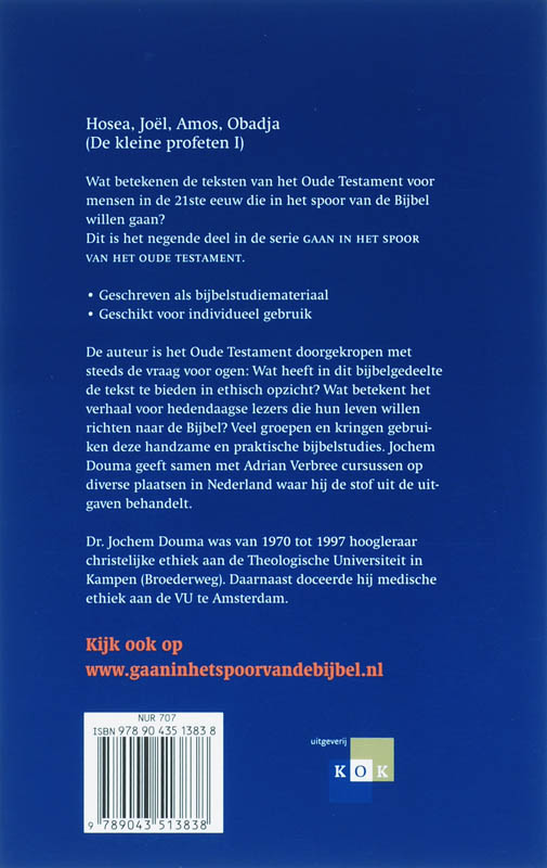 De kleine profeten / Gaan in het spoor van het Oude Testament / 9 achterkant