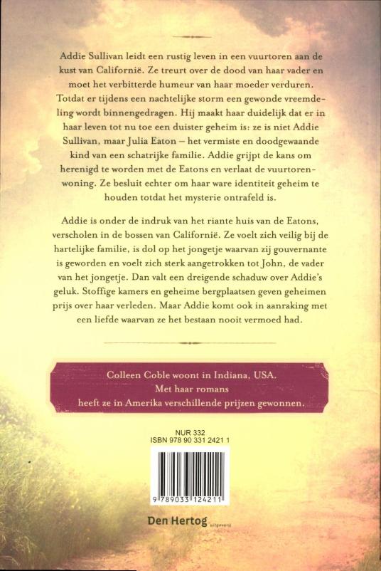 DOCHTER VAN DE VUURTORENWACHTER, DE achterkant