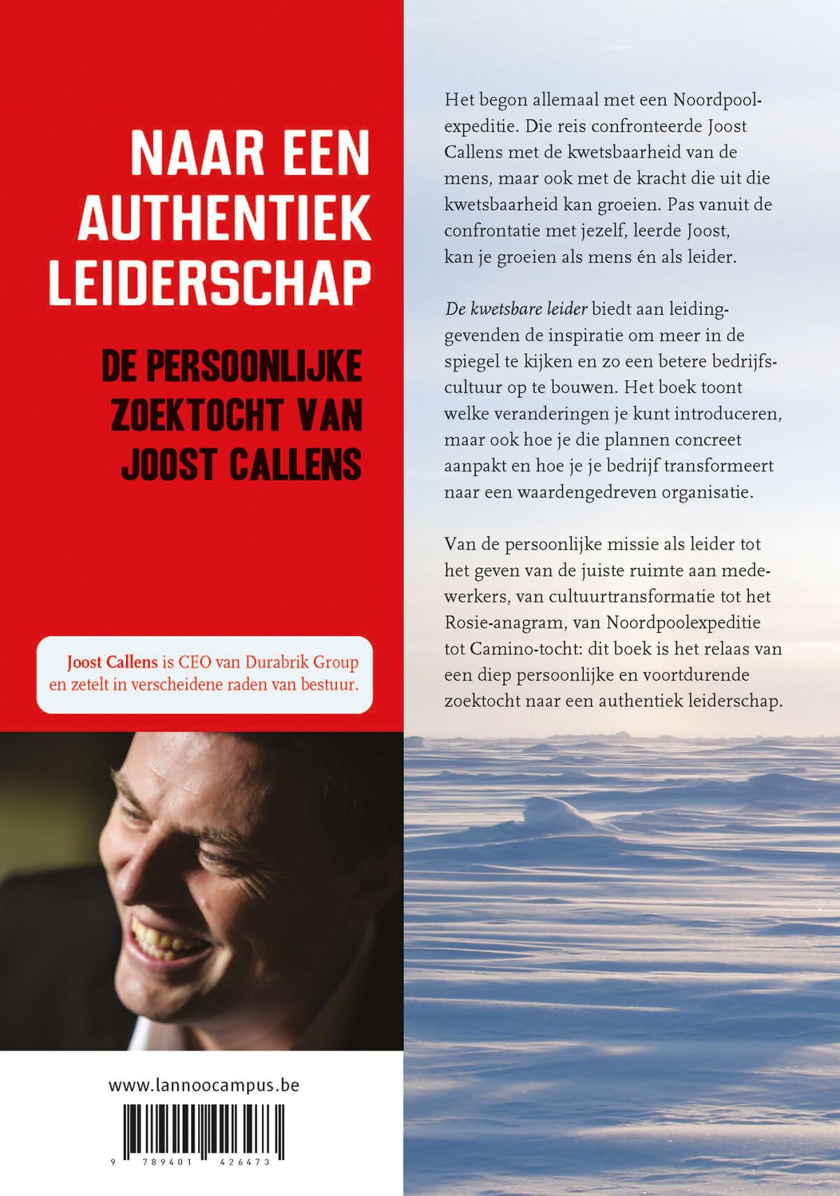 De kwetsbare leider achterkant