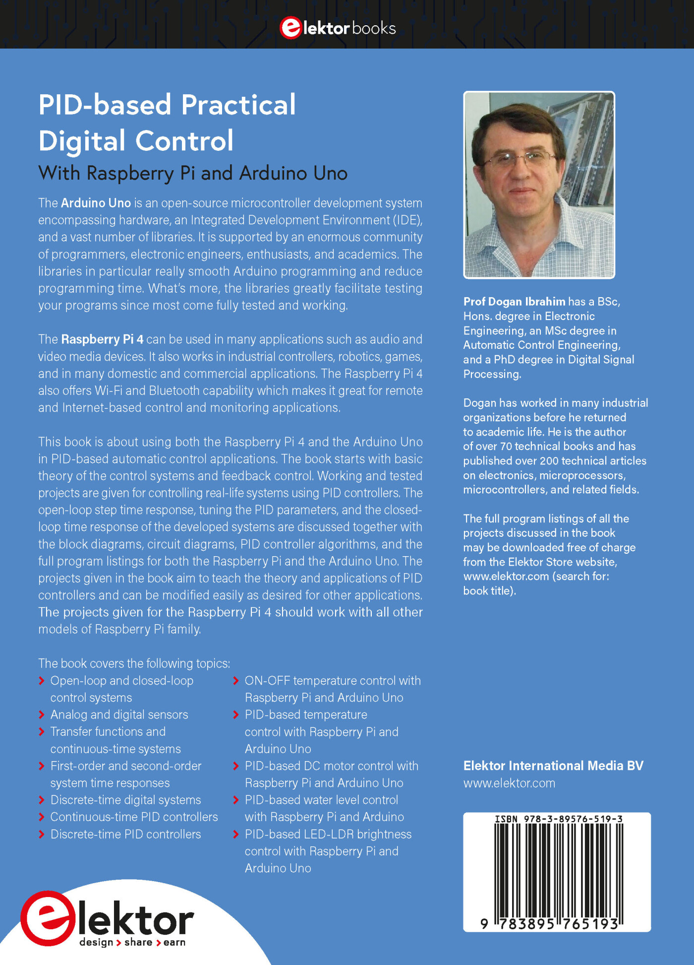 PID-based Practical Digital Control with Raspberry Pi and Arduino Uno achterkant