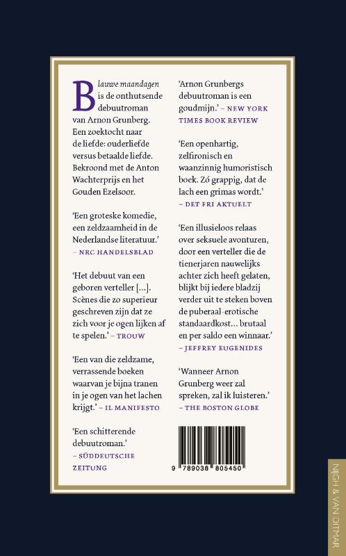 Blauwe maandagen Blauwe maandagen achterkant