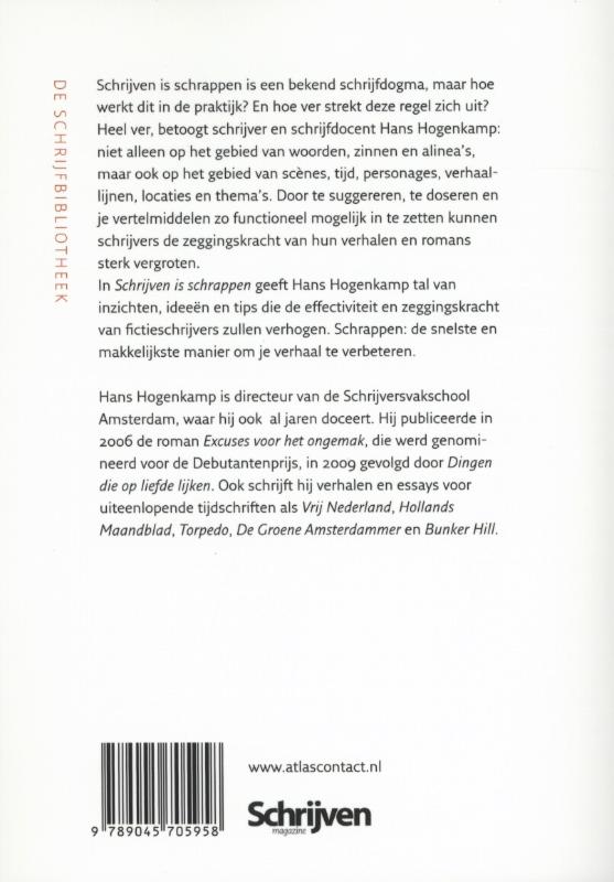 Schrijven is schrappen / De schrijfbibliotheek achterkant