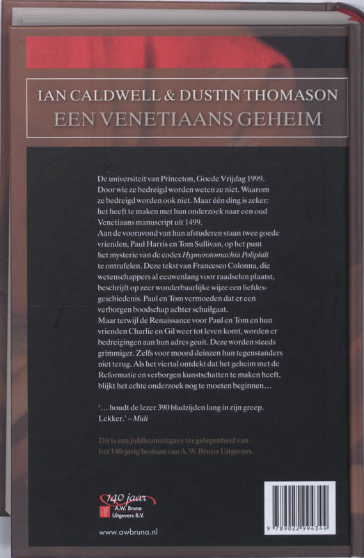 Een Venetiaans geheim Een Venetiaans geheim achterkant