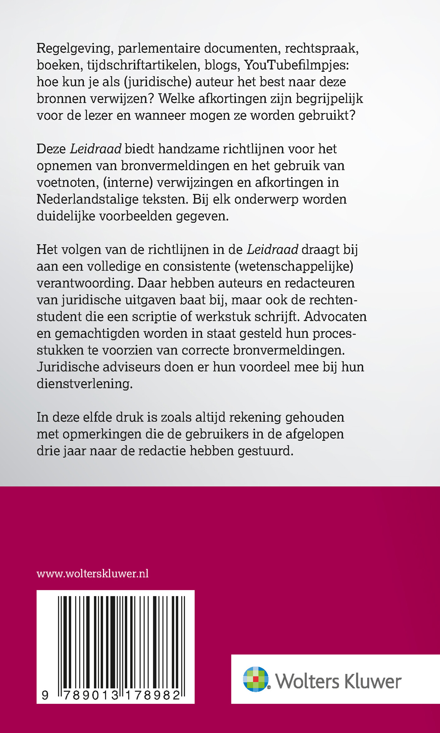 Leidraad voor juridische auteurs / 2025 achterkant