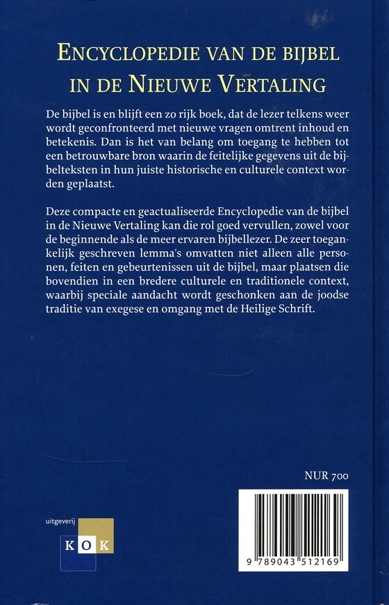 Encyclopedie van de Bijbel in de nieuwe vertaling achterkant