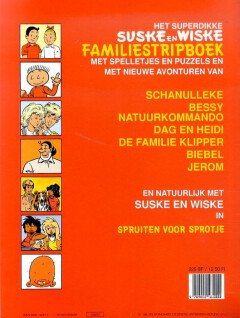 Suske en wiske familiestripboek 6 / Suske en Wiske familiestripboek / 6 achterkant