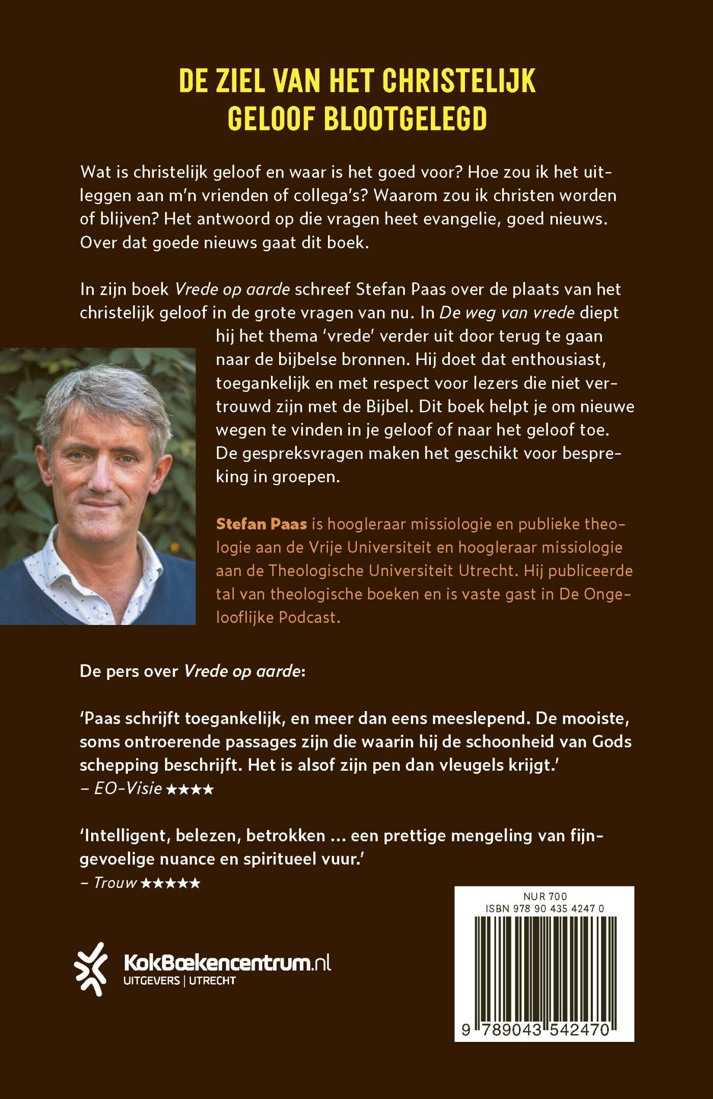 De weg van vrede achterkant