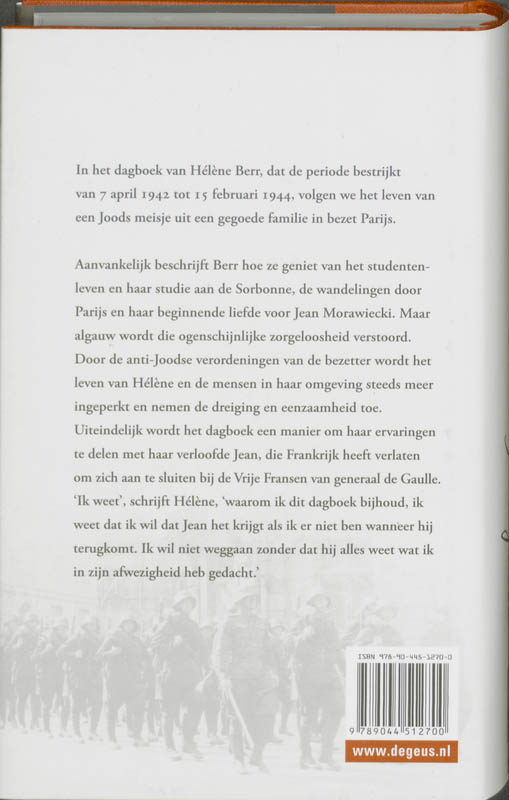 Oorlogsdagboek 1942-1944 achterkant