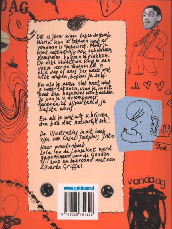Mijn tekendagboek achterkant