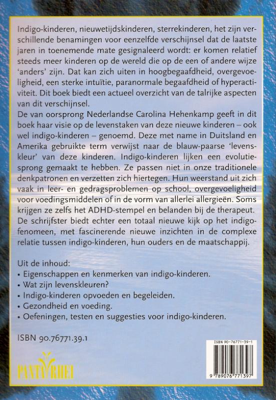 Indigo-kinderen als geschenk en uitdaging achterkant