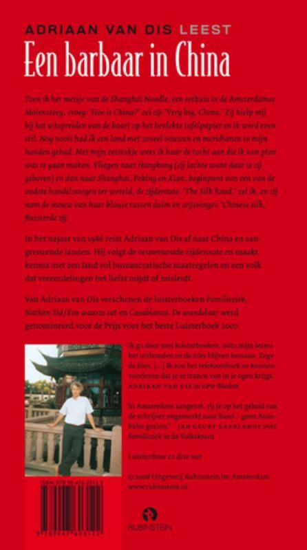 Adriaan van Dis leest Een barbaar in China achterkant