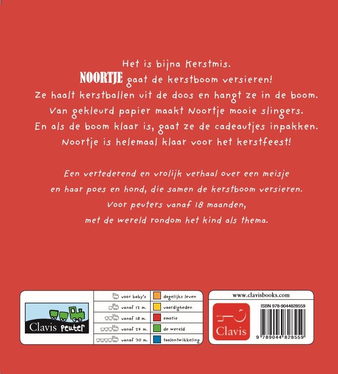 Noortje viert Kerstmis / Noortje achterkant