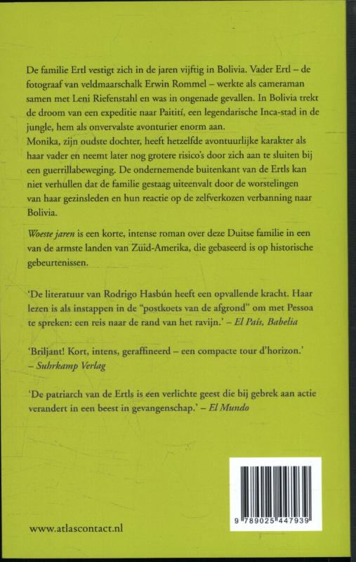 Woeste jaren Woeste jaren achterkant