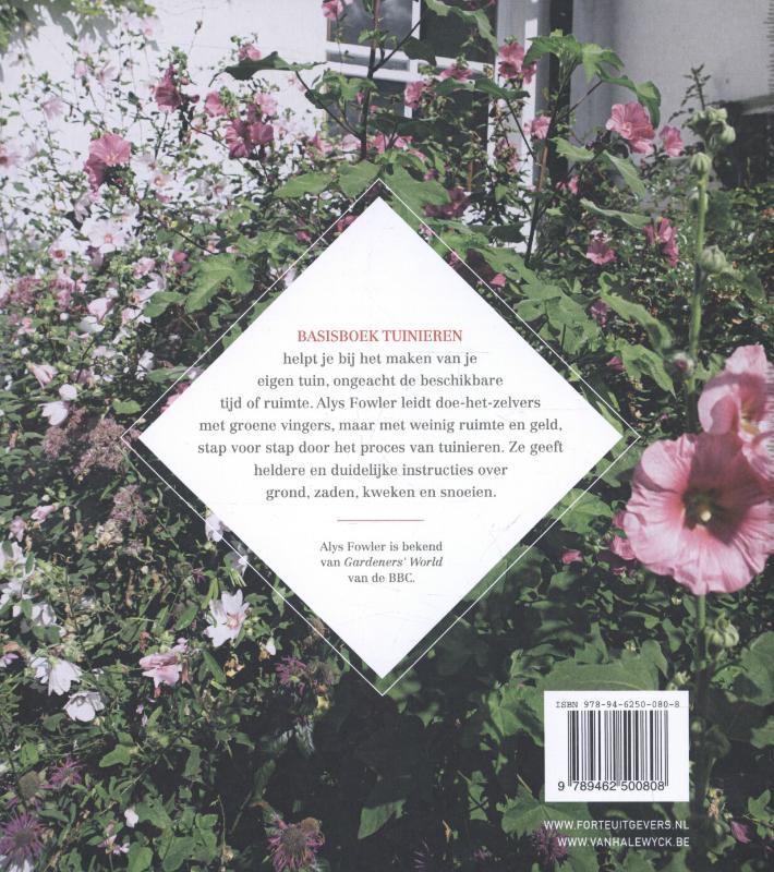 Basisboek tuinieren Basisboek tuinieren achterkant