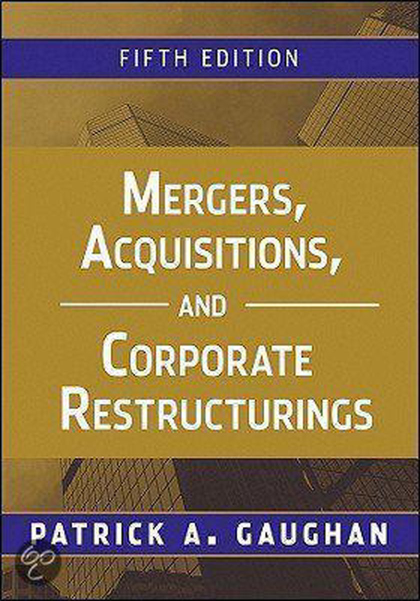 Mergers, Acquisitions, and Corporate Restructurings