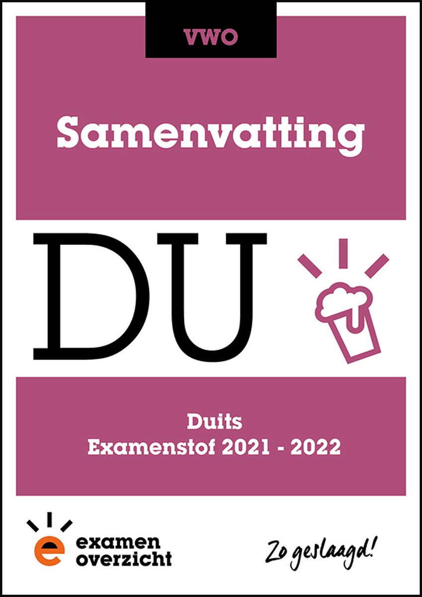 ExamenOverzicht - Samenvatting Duits Vwo thumbnail