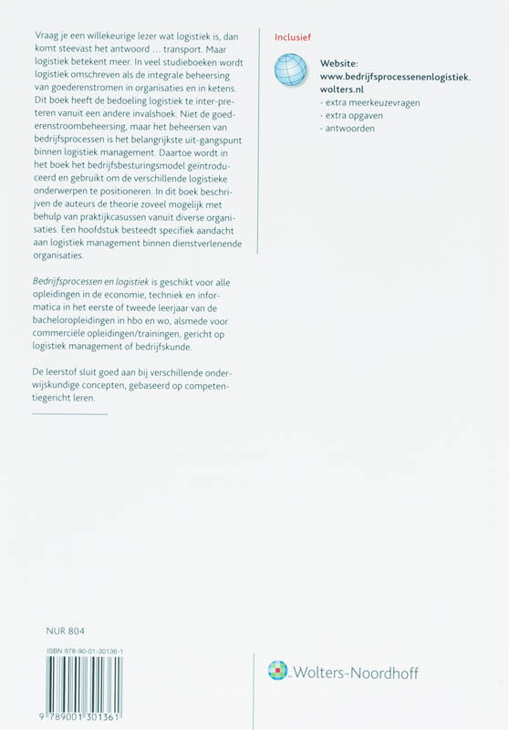 Bedrijfsprocessen en logistiek achterkant