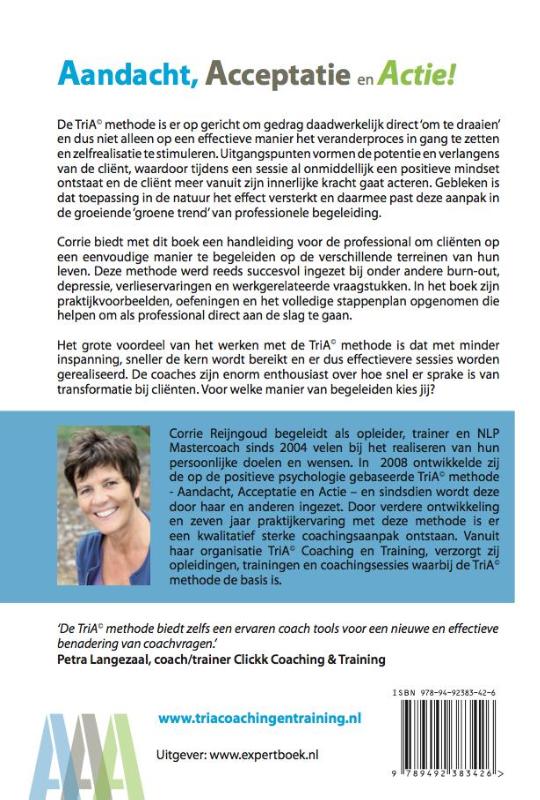 Aandacht, acceptatie en actie! achterkant
