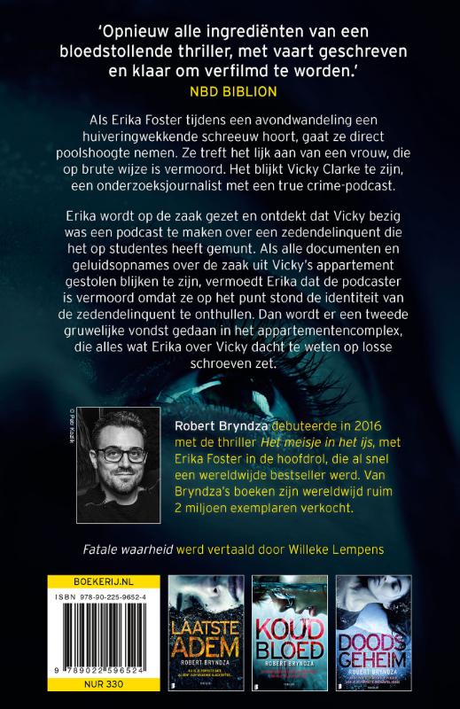 Fatale waarheid / Erika Foster / 7 Fatale waarheid / Erika Foster / 7 achterkant