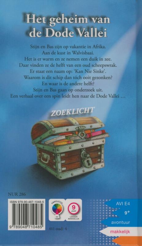 Het geheim van de dode vallei / Zoeklicht achterkant