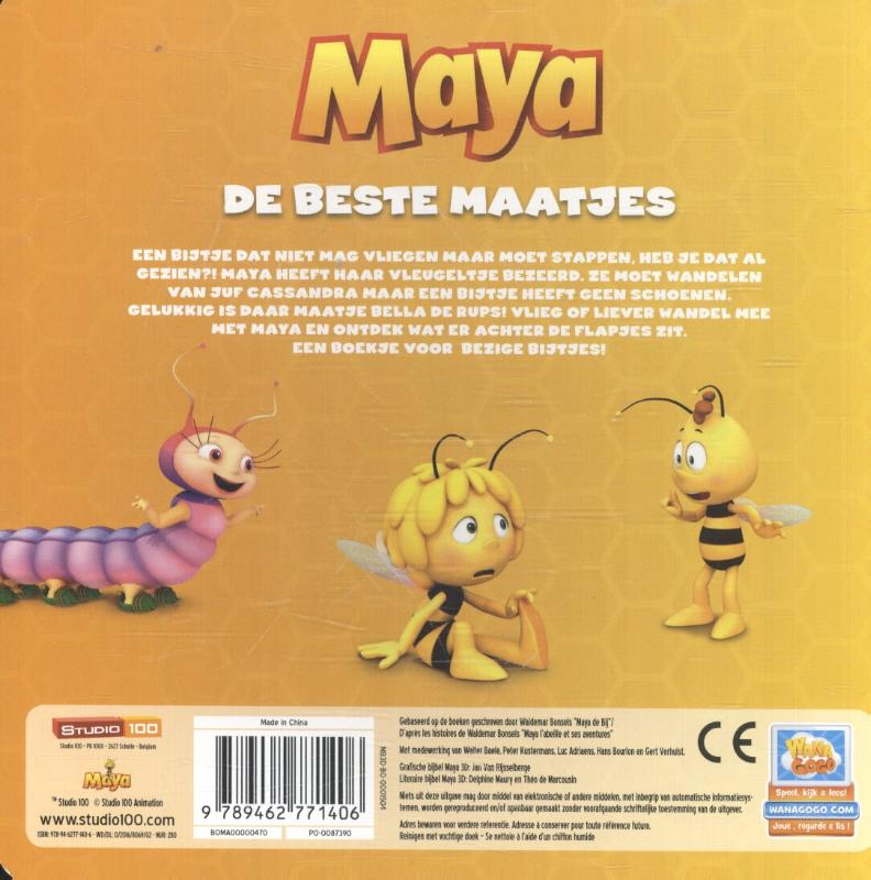 Kartonboek met flapjes - De beste maatjes / Maya / 0 achterkant