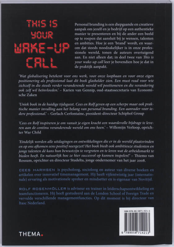 This is your wake-up call achterkant