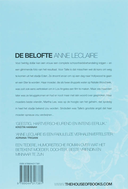 De Belofte achterkant