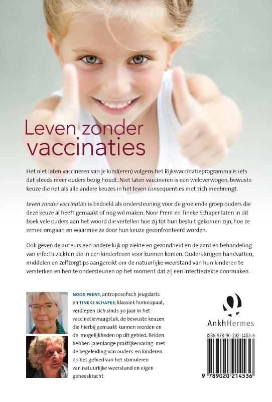 Leven zonder vaccinaties achterkant