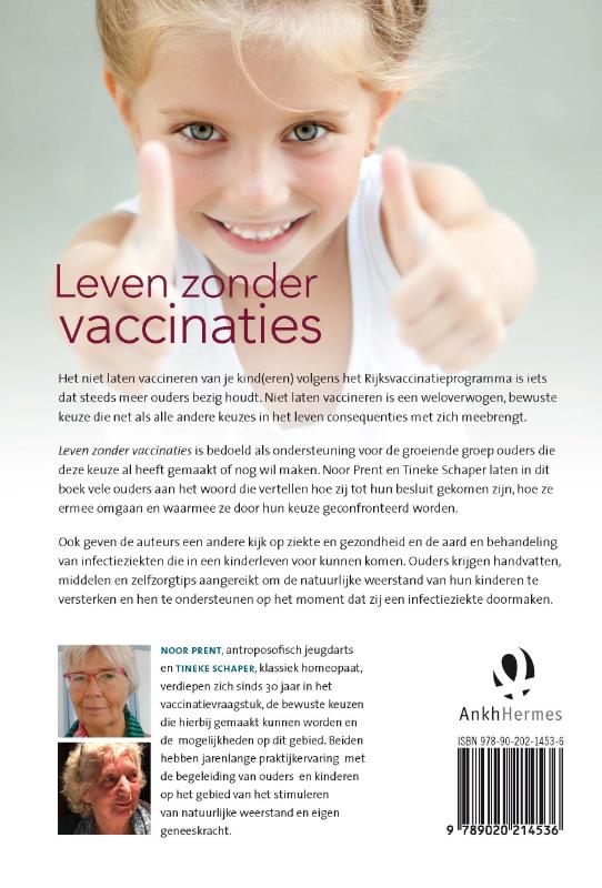 Leven zonder vaccinaties Leven zonder vaccinaties achterkant